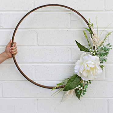 Modern Floral Wreath
