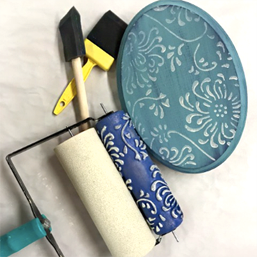 DIY Sign - Learning to Paint with Decorative Rollers