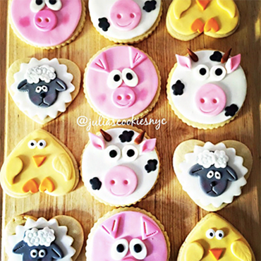 Cute Farm Animal Cookies