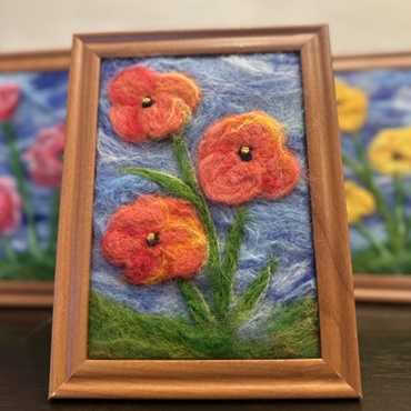 Painting with Wool-Needle Felt