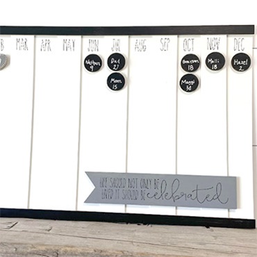 Modern Birthday Board