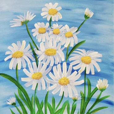 Daisy Patch Painting