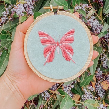 Wild Butterfly Embroidery 