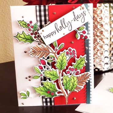 Alcohol Marker Holly Card