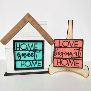 Interchageable Home Sign